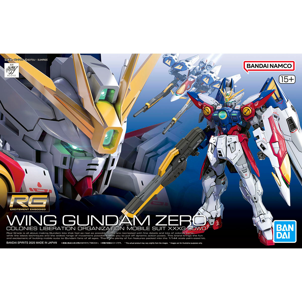 Bandai Hobby XXXG-00W0 Wing Gundam Zero RG 1/144